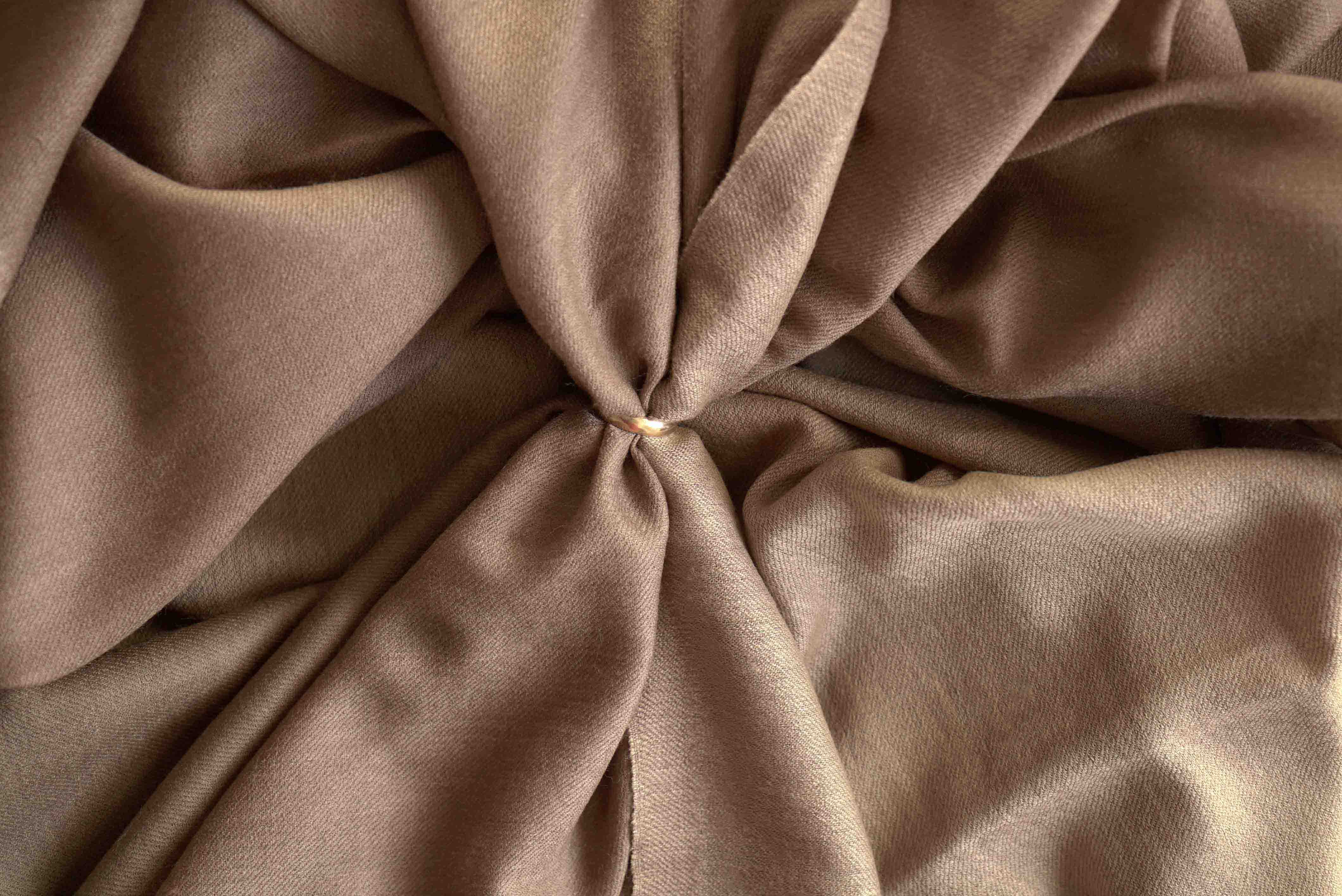 Pashmina 100% cachemire bicolore - Naturel